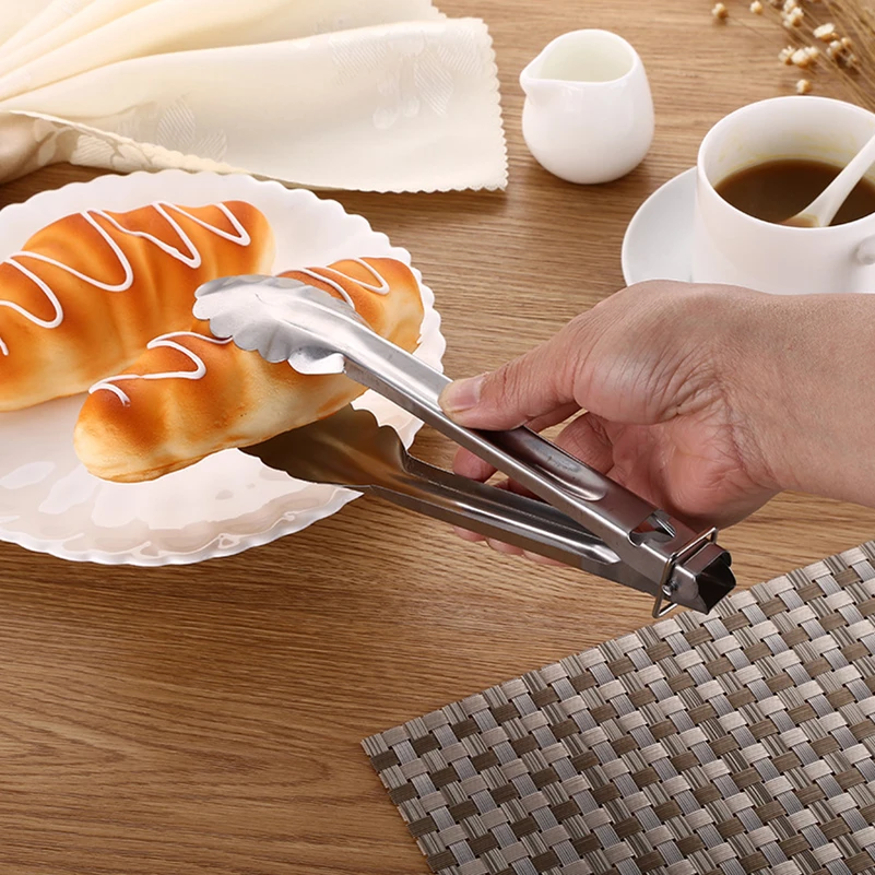 Хит продаж 1 шт. щипцы для барбекю с крышкой кухонные замком зажим выпечки из