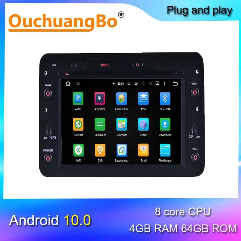 Ouchuangbo Android 10 автомобильный DVD радио gps навигации для Alfa Romeo 159 паук Brera Sportwagon с 8 core 4