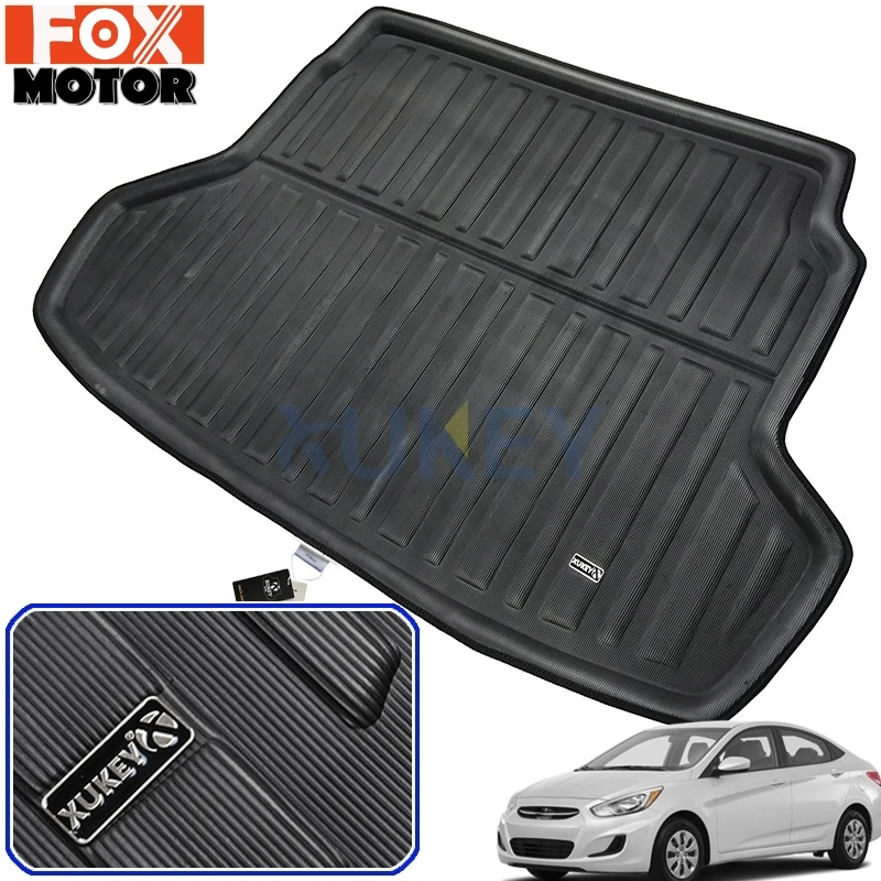 Грузовой коврик багажник лоток загрузки лайнер пол ковер для Hyundai I25 акцент синий