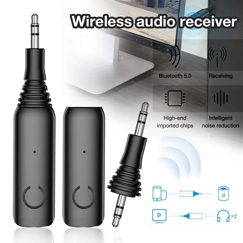Портативный Bluetooth 5,0 QCC3005 Aptx с низкой задержкой RCA Aux 3,5 мм стерео музыкальный приемник Мини беспроводной Handsfree MP3 аудио адаптер