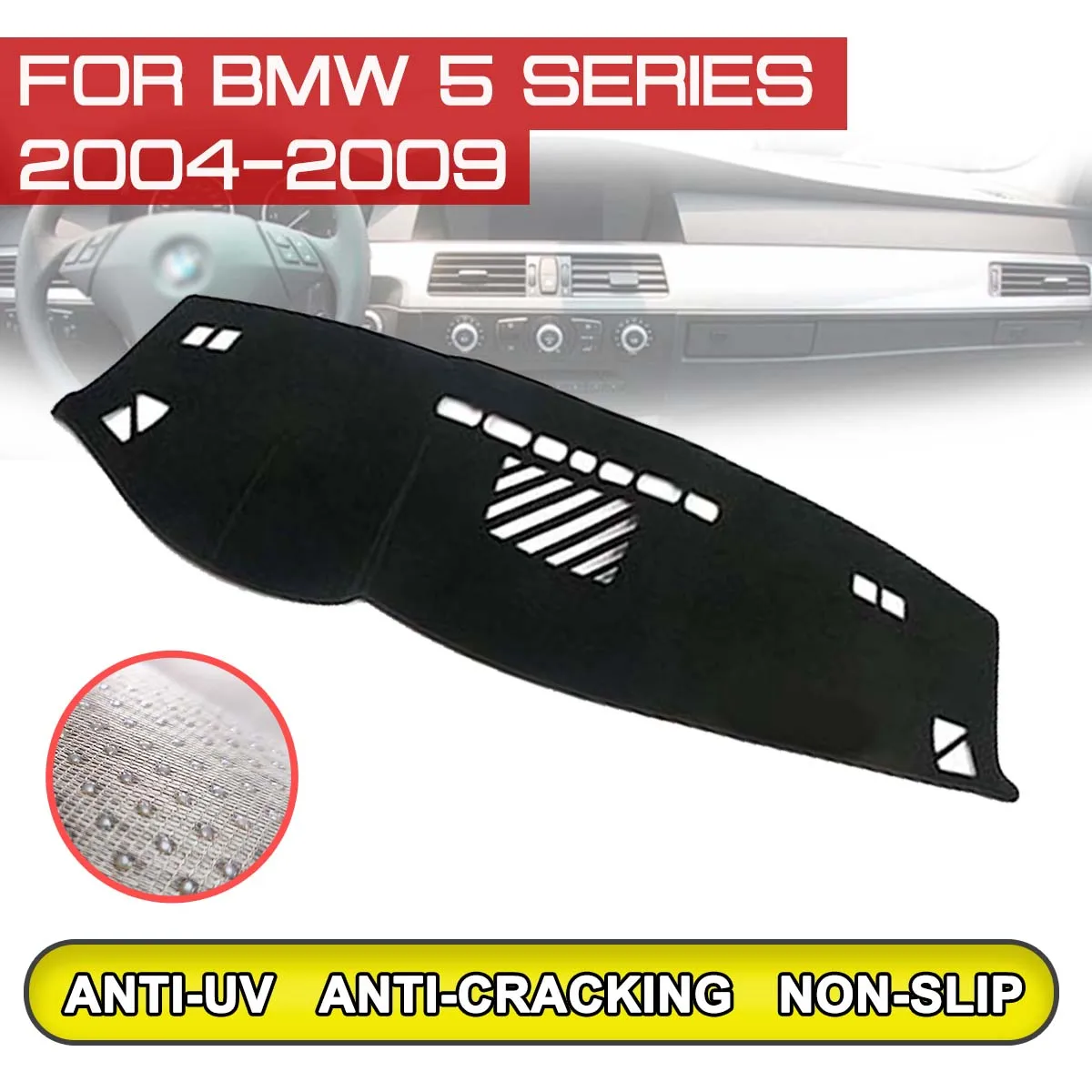 

Для BMW 5 серия 2004 2005 2006 2007 2008 2009 приборной панели автомобиля коврик анти-грязный Non-slip Dash крышка коврик Защита от ультрафиолетовых лучей тенты ...