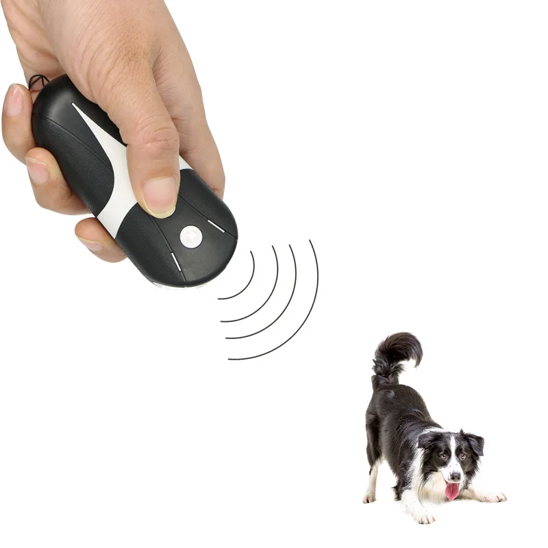 

Pet Dog Repeller Anti Barking Stop Bark Training Device Trainer LED Ultrasonic 3 in 1 Anti Barking Ultrasonic Without Battery