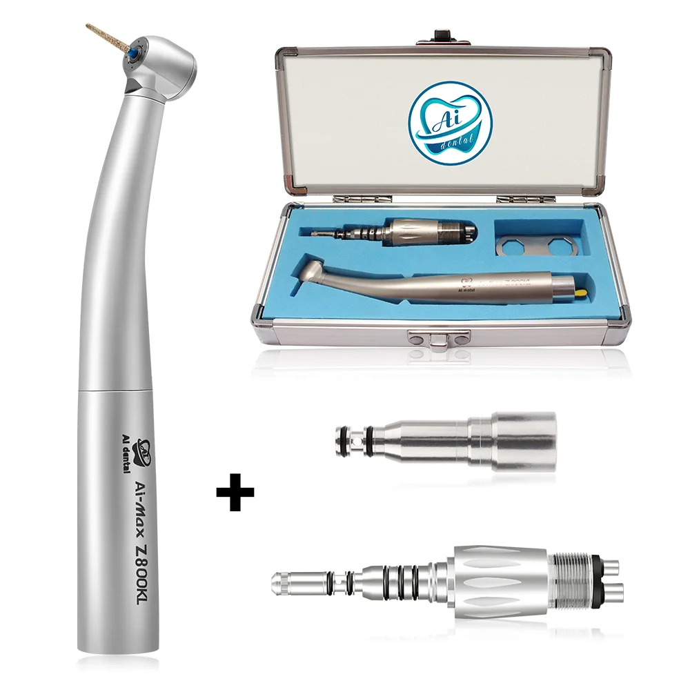 

Dental 4 holes high speed handpiece with self generator LED coupler with Z800KL small head laraborary material