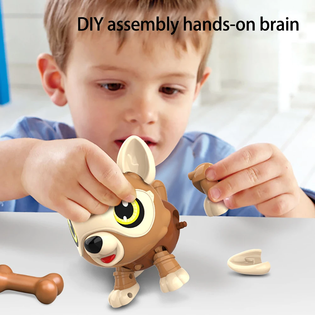 Робот-Собака Игрушка Робот щенок игрушки Забавный Прекрасный индукционный робот