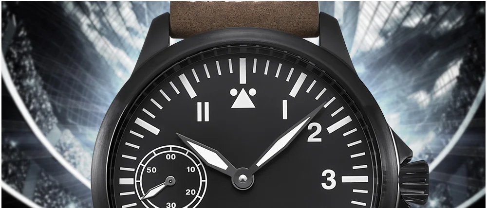 Роскошный бренд Debert45mm сапфировое стекло Мужские механические часы ST3600, 6497 механизм 316L корпус из нержавеющей стали светящийся