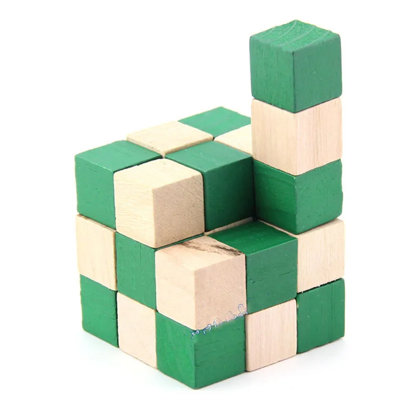 IQ Головоломка Деревянный хвост дракона магический куб змея форма игрушки игра