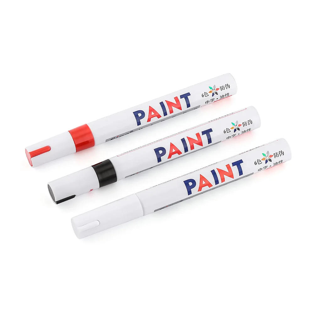 1 Piece Car Paint Pen Waterproof Car Wheel Tire Oily Painting Mark Pen Auto Rubber Tyre Tread CD Metal Permanent Paint Marker