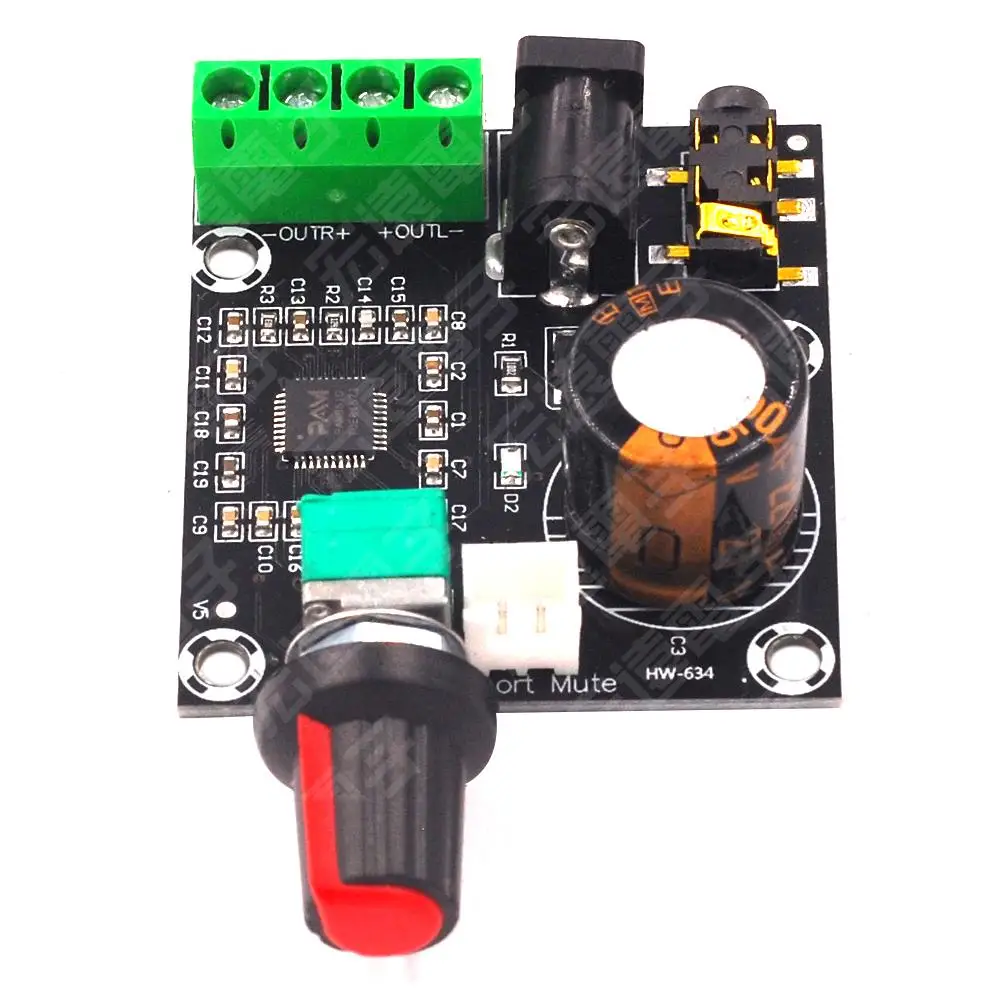 2x15 Вт PAM8610 Class D плата цифрового усилителя звука с двойной мощностью 12 В |
