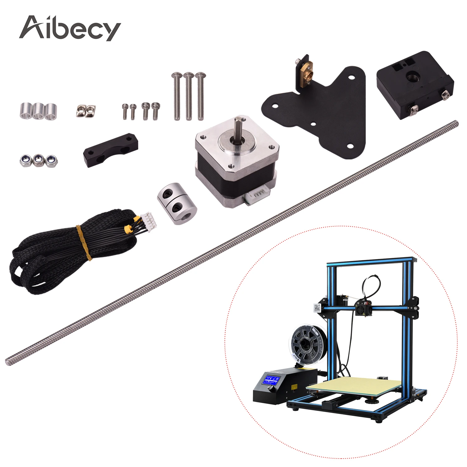 Aibecy комплект для модернизации стержня с двумя осями Z и шаговым двигателем Creality CR