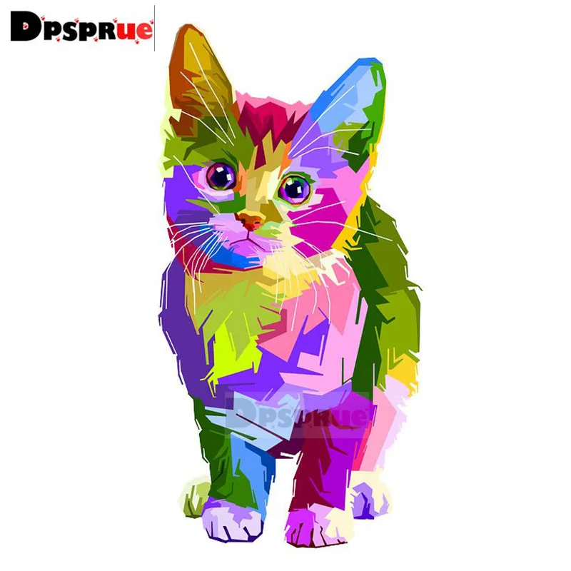 Полноразмерная/круглая алмазная живопись Dpsprue вышивка крестиком 3D с