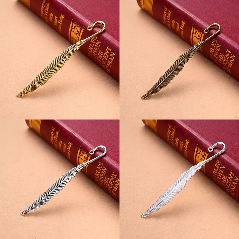 Винтажные металлические маркеры в форме пера 10 шт. |