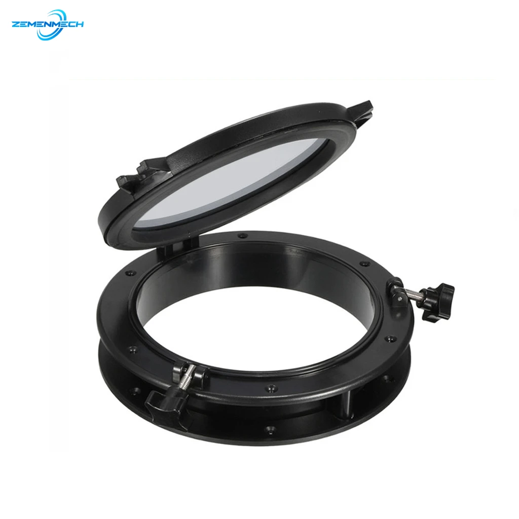 

Marine 265mm Marine Boat Yacht RV Porthole ABS Plastic Round Hatches Port Lights Replacement Windows Port Hole Opening Portlight