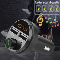 car bluetooth 5 0 fm transmitter dual usb fast charger hands free phone audio receiver automatic mp3 player universal
