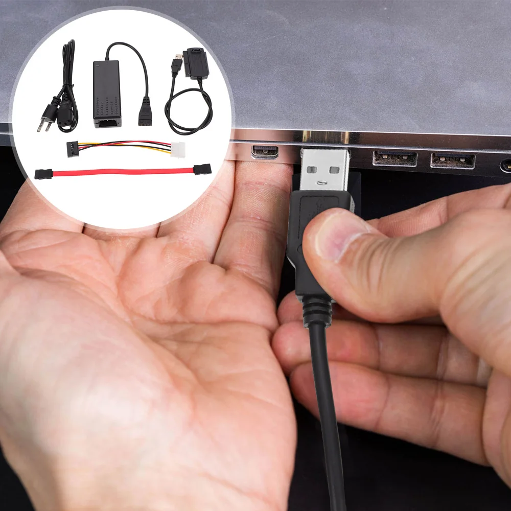1 компл. USB 2 0 к Sata адаптер IDE К SATA кабель питания HDD (штепсельная вилка