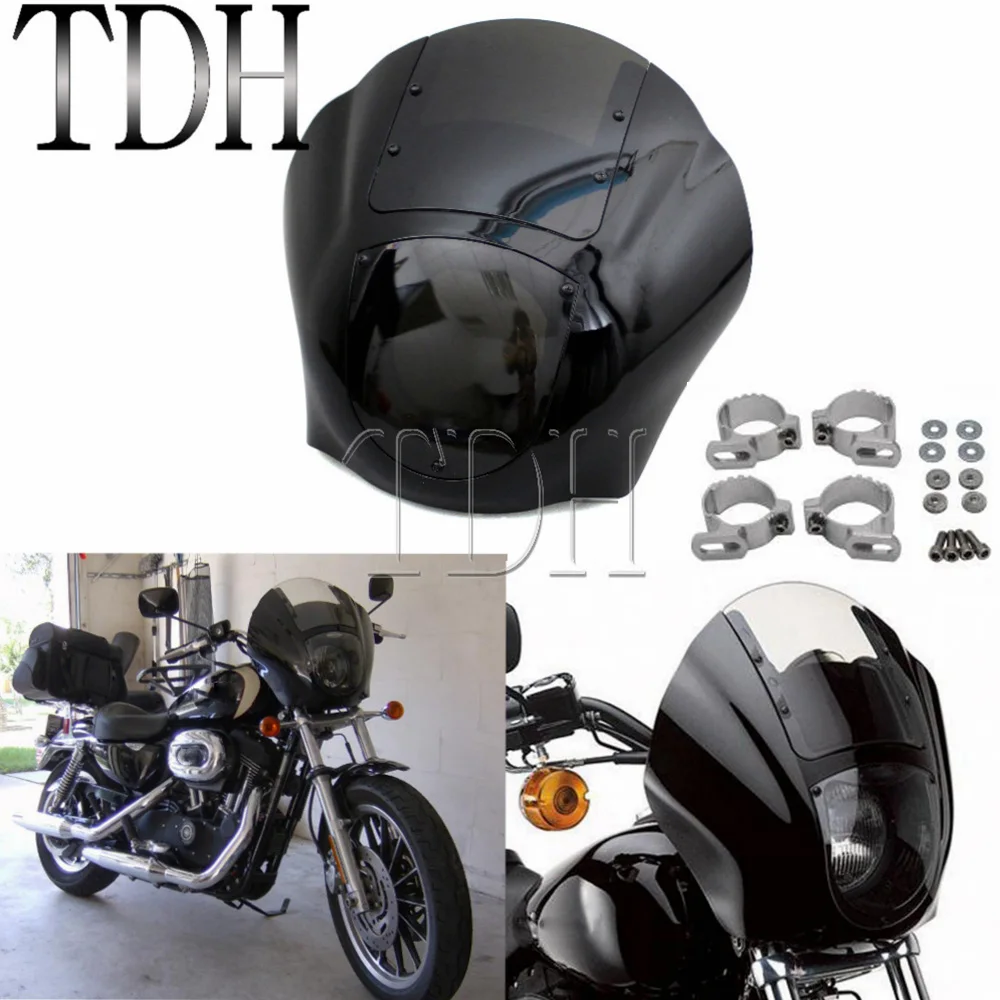 Мотоциклетная передняя фара для Harley Dyna Low Rider Super Wide Glide 86 17 Sportster XL 1200 883| |