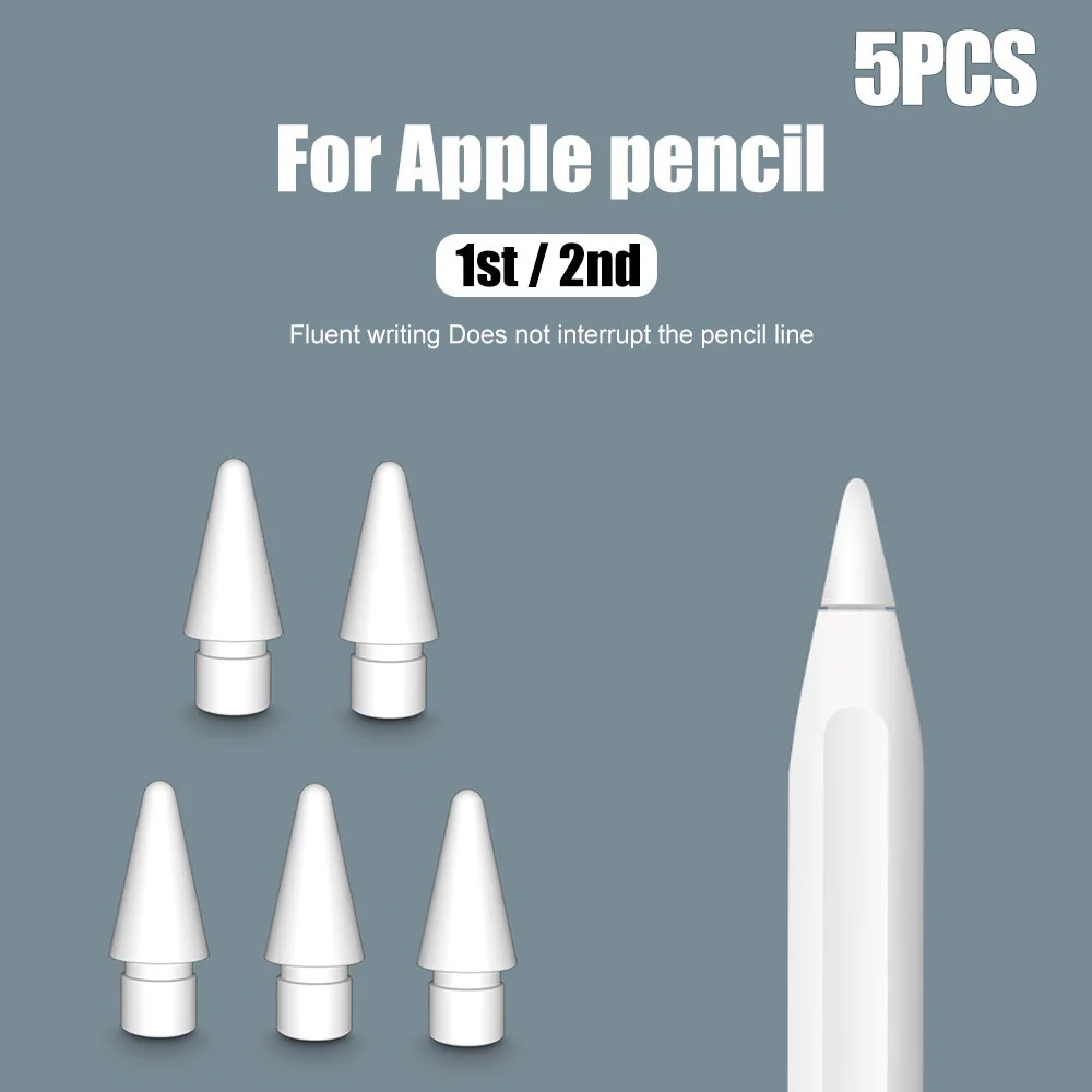 

5 шт., сменные наконечники для карандаша Apple 1-го 2-го поколения
