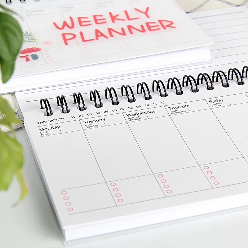 

Kawaii Weekly Planner Notebook Journal Agenda 2021 2022 Cure Diary Organizer Schedule School Stationary Office Supplies Gift