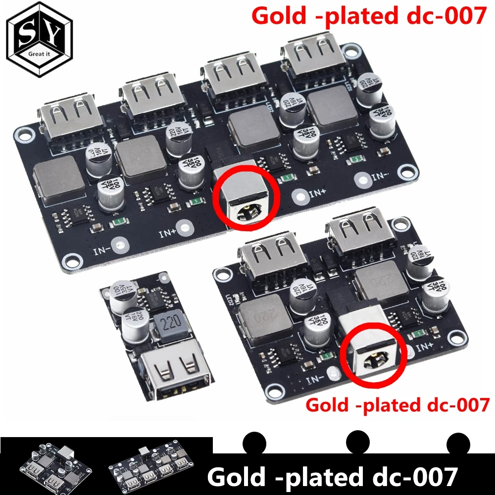 USB QC3.0 QC2.0 DC-DC понижающий преобразователь зарядный понижающий модуль 6-32 в 9 в 12 В 24 В для быстрого зарядного устройства печатная плата 3 в 5 в 12 В