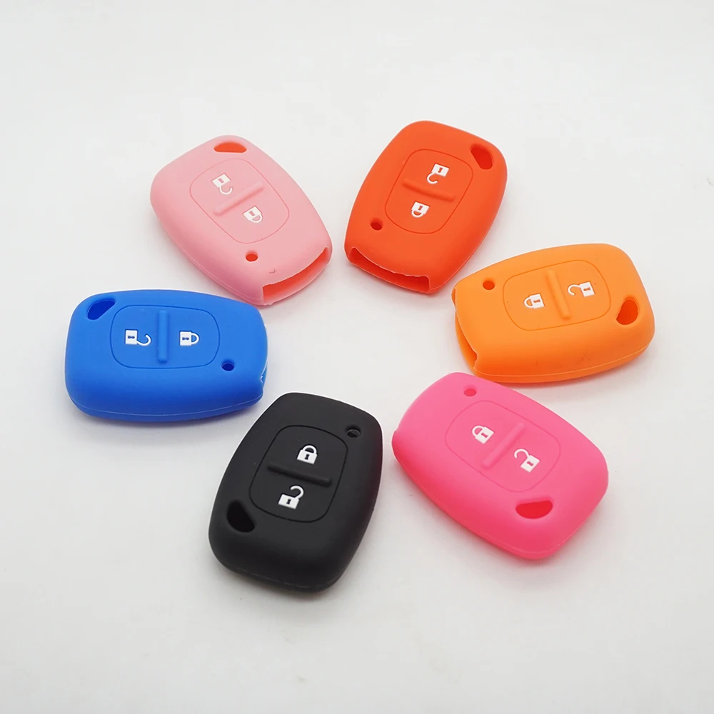 

Cocolokey 2 Button Remote Car Key Silicone Case Cover Protector for Renault Clio Traffic Kangoo Master for Opel Vauxhall Vivaro