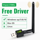 USB WiFi адаптер 150 м 2dB Wi-Fi антенны Lan Бесплатный драйвер USB ПК локальных сетей Wi-Fi модем Беспроводной Notework карты USB Wi Fi приемник