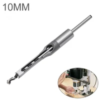 10mm alloy steel square hole saw woodworking square hole drill bits mortise chisel wood drill bit with twist drill