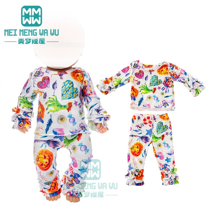 Одежда для куклы подходит 43 см кукла новорожденного оранжевый Тыква легкий набор