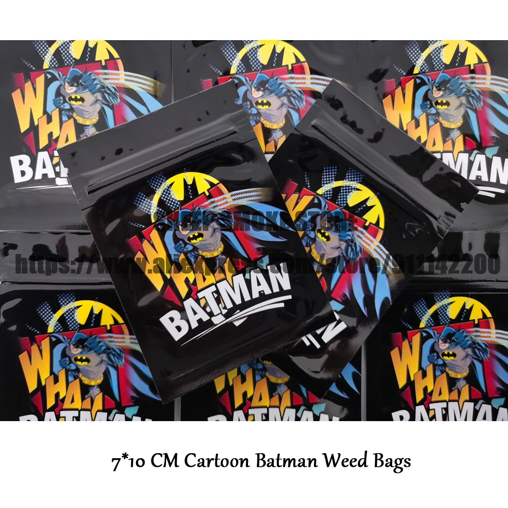 2023 NEW Cartoon Bat Pattern Candy Bags With Window Waterproof Package Candy Bags Zip Lock Bags Small Pouch Wholesale