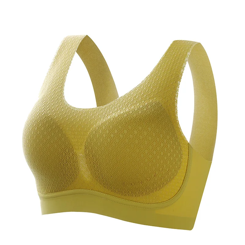 

Hjwsfdcai Plus Size Underwear Sexy Lace Sports Bra Women Underwear Push Up Bras Thin Seamless Femme Lingerie Workout Running Bra