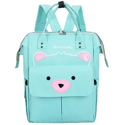 

Cartoon Mommy Diaper Bag Large Capacity Baby Nappy Bag Baby Care Mother Travel Baby Bottle Backpack