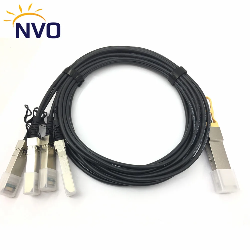 2pcs/Lot 40G QSFP+to 4*SFP+ 7M Passive DAC Direct Copper QSFP+ to 4*10G SFP+ 24AWG Attach Twinax Cable 7mete | Мобильные телефоны и
