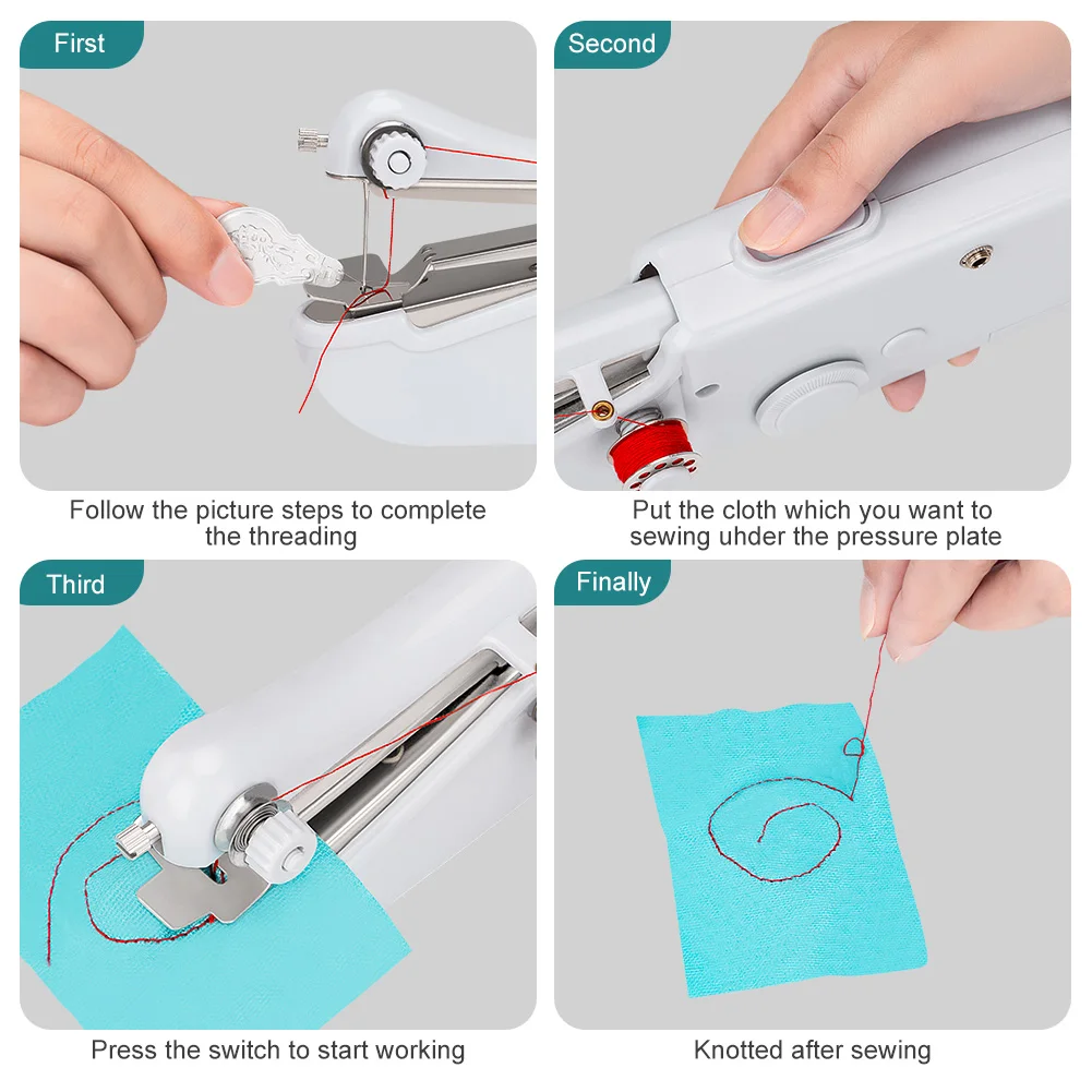 Портативные Ручные Швейные машины и швейные наборы быстро сшитые для рукоделия