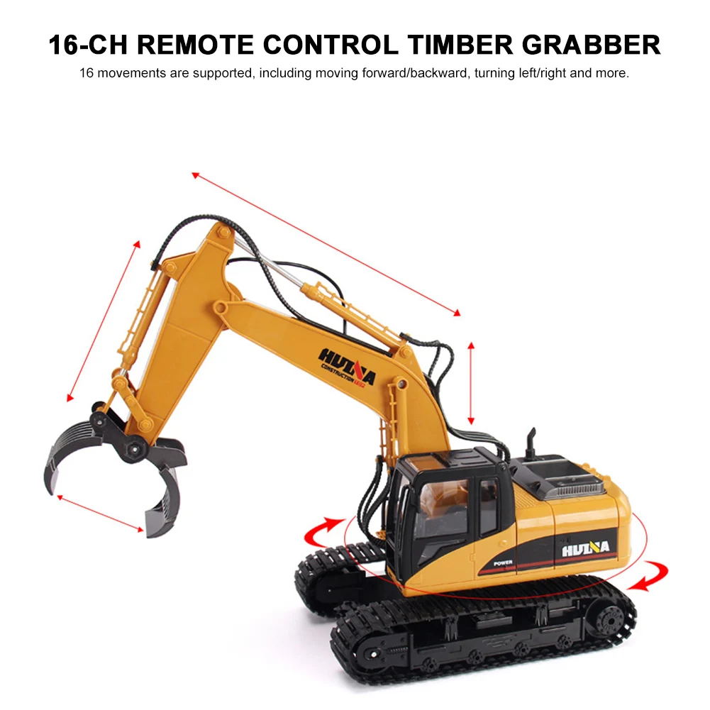 1:14 литья под давлением 2 4G RC Лесоматериалы захватить с полнофункциональным