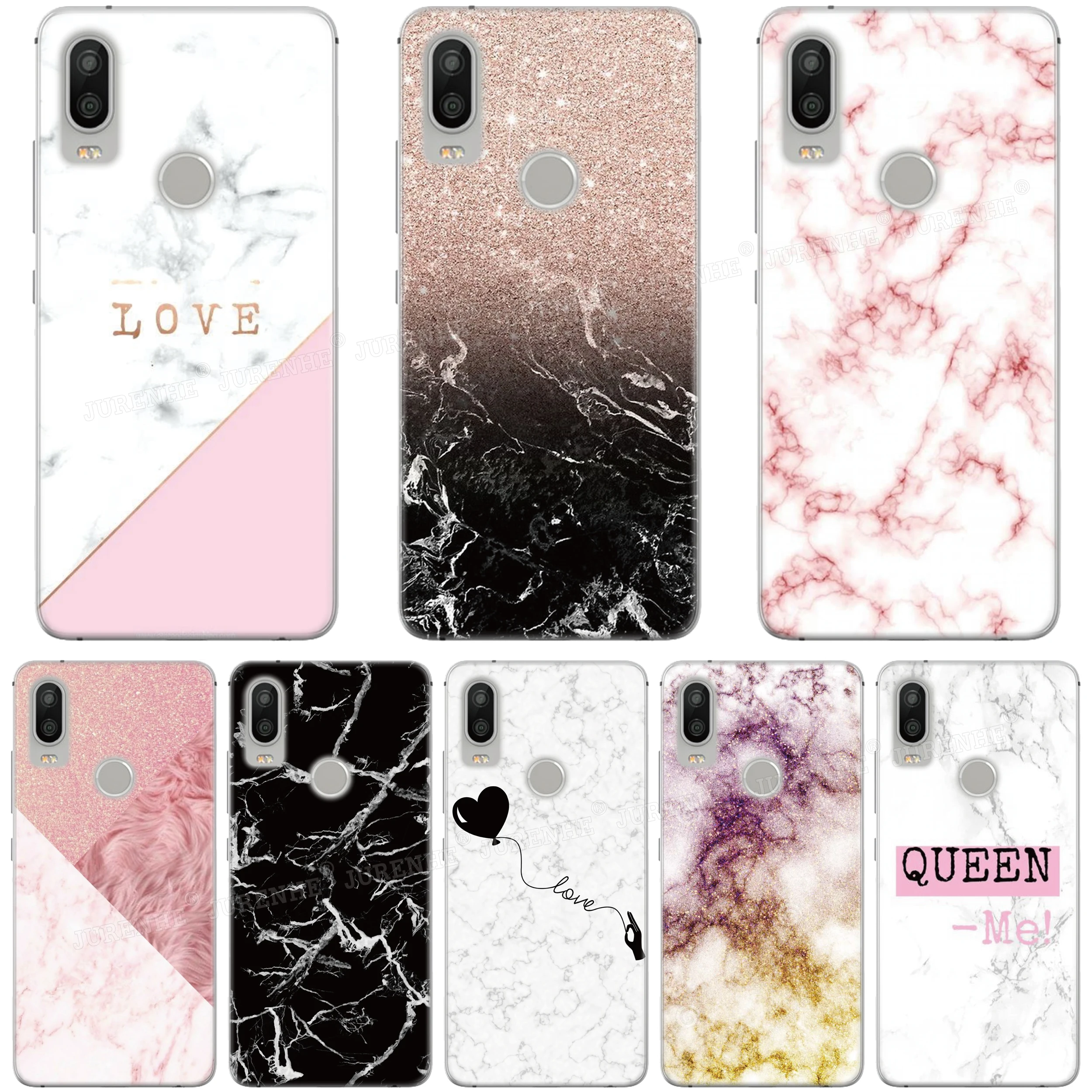 

Marble Textures Phone Cover Case For BQ Aquaris X2 X Pro U U2 Lite V X5 E5 M5 E5s C VS Vsmart JOY Active 1 Plus 5035 5059 Fundas