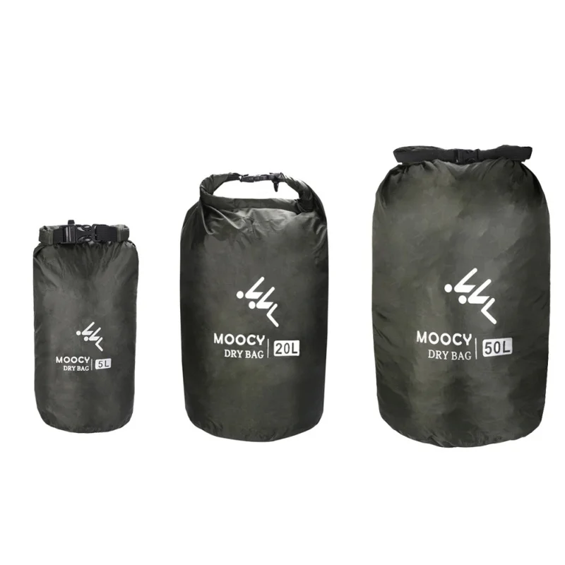 

5L/20L/50L Waterproof Dry Bag Outdoor Sports Kayaking Rafting Drifting Storage Bag PVC Swimming Quick Dry Bag