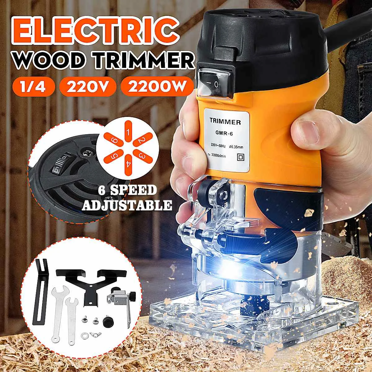 

2200W 33000 об/мин дерева ручной электрический триммер для деревообработки гравировка просечки пазов и обрезки ручная машинка для резки дерева ...