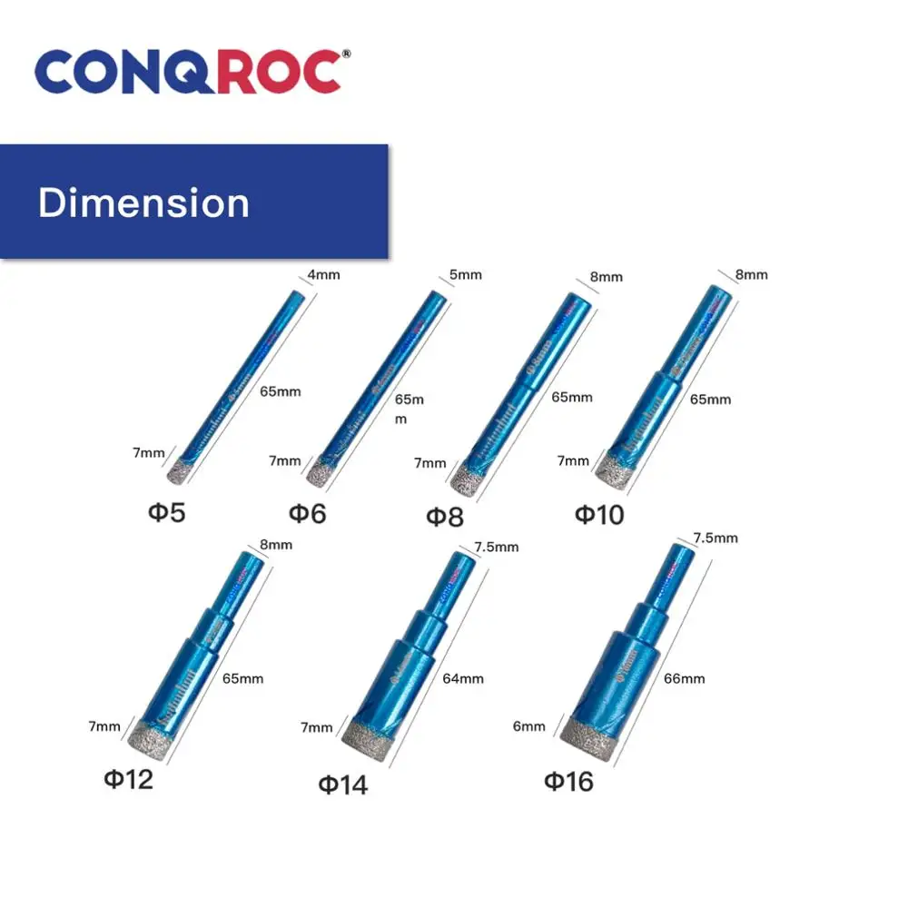 Сухое вакуумное сверло с алмазным напылением|Сверла| |