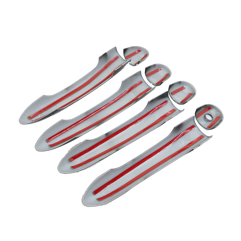 Набор черных накладок на дверные ручки из углеродного волокна для Renault Clio IV MK4 2012 ~