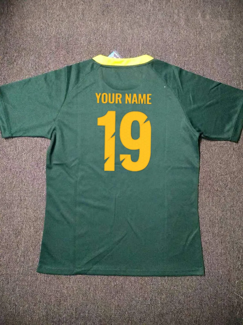 Южная Африка регби RWC звезда Подпись Commemora Джерси размер S-5XL печать пользовательские названия и номера Высокое качество
