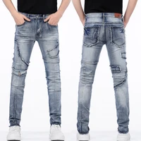 men jeans for man 2021 streetwear casual straight male zipper distressed jeans male top quality vintage moto bikers denim pants