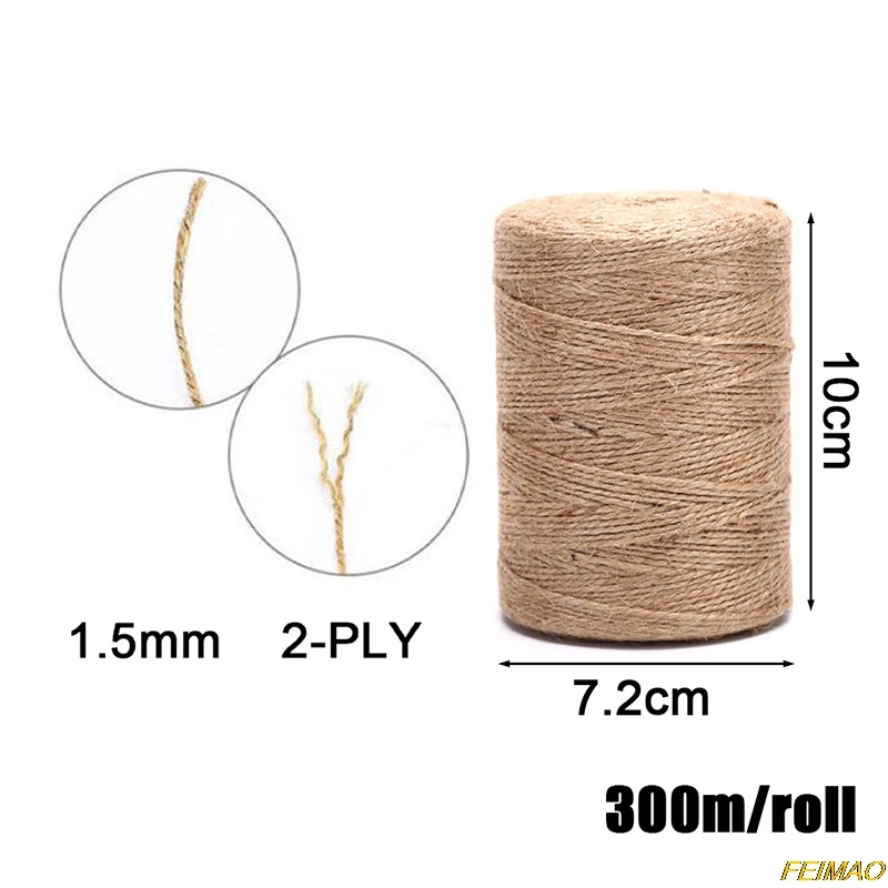 Веревка из пеньковой ткани ручной работы 300 м | Дом и сад