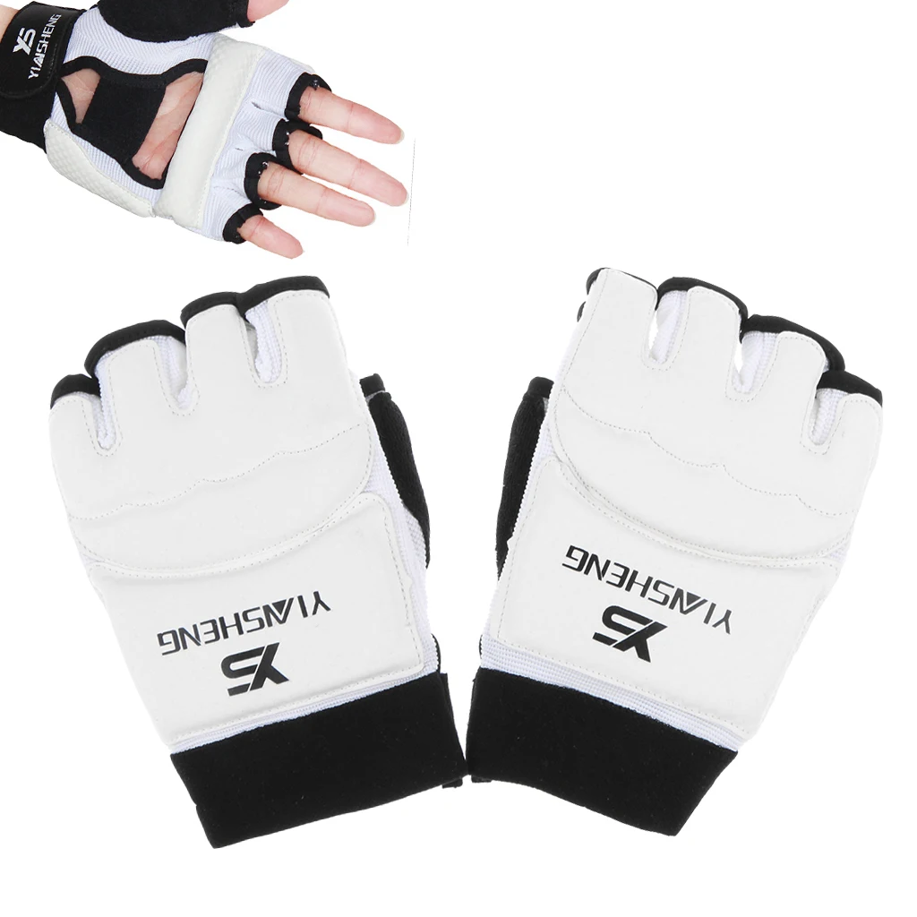 

Half Finger Boxing Gloves MMA Sparring Punch Bag Muay Thai Training Mitt