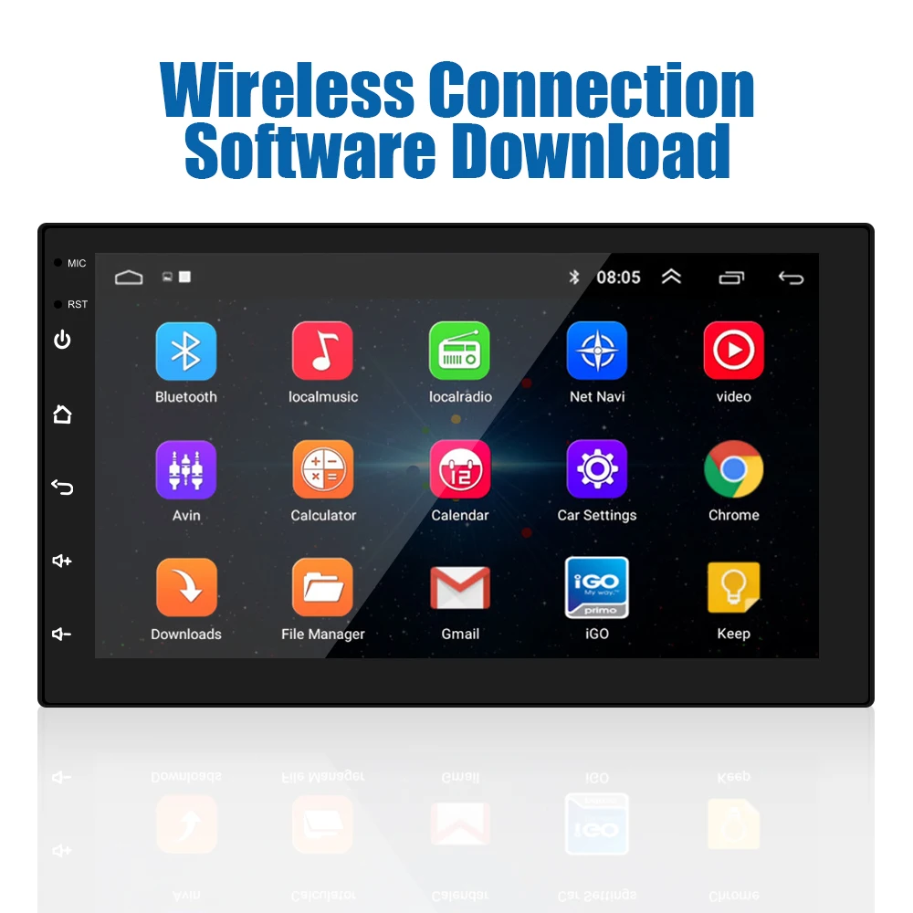 android 10 0 car radio multimedia video player gps navigation 2 din bluetooth wifi 7 hd touch screen multimedia video player free global shipping