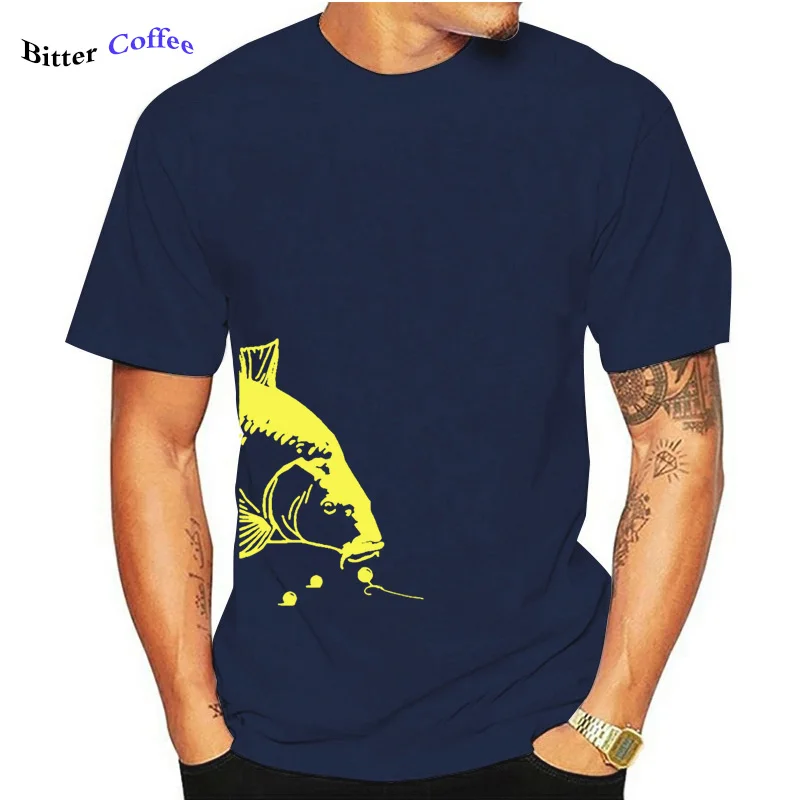 

Летняя Повседневная Спортивная футболка для ловли карпа, мужская летняя спортивная футболка для рыбалки, рыбалки, мужская повседневная фут...