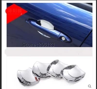 4pcsset car accessories abs mirror polish exterior door bowl cover trim for alfa romeo giulia stelvio 2017 car styling