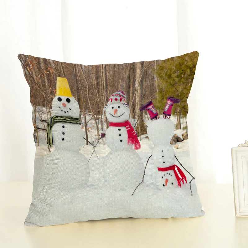 Снеговик серии накидки на подушки украшения дома размером 45*45 декоративная