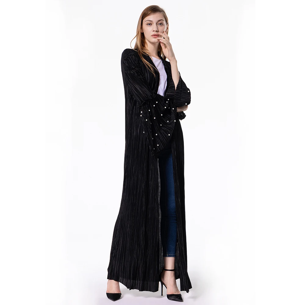 Abaya кимоно кафтан халат женский Дубай мусульманский кардиган хиджаб платье