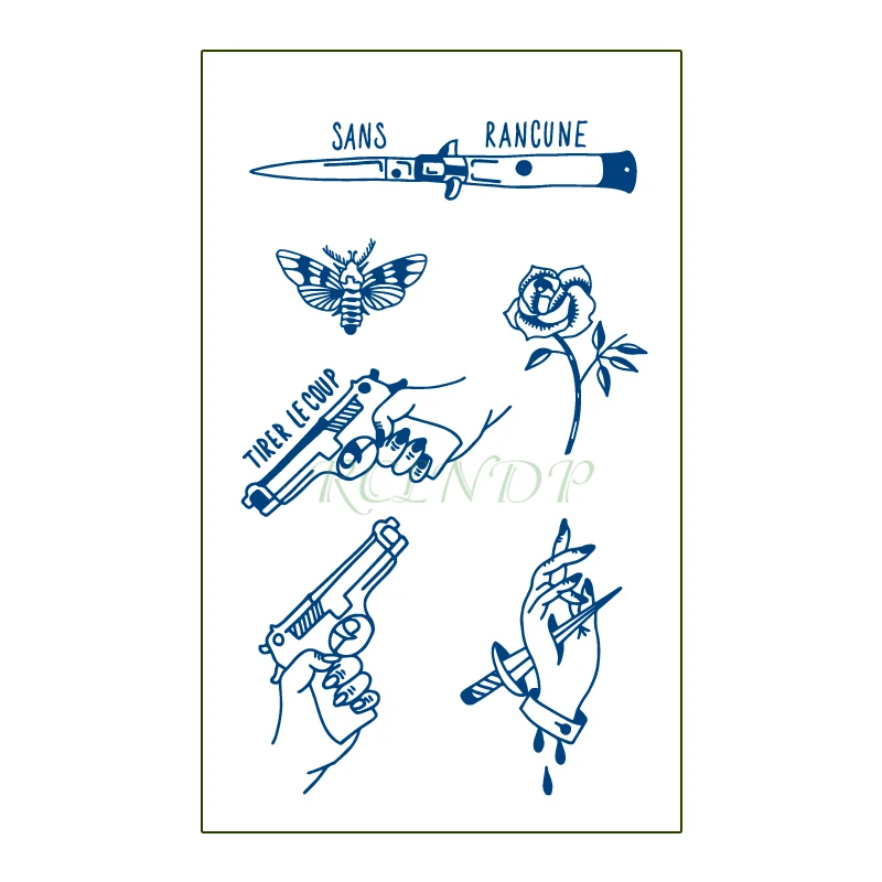 Waterproof Temporary Juice Tattoo Sticker Moon Star Geometric Lasting Tattoos Flash Tatoo Fake Tatto Art for Men Women | Красота и