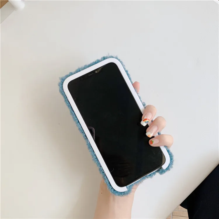 Забавный чехол для телефона с изображением Тома Джерри для iPhone 11 Pro XS Max XR 7 8 6S Plus, чехол с милой вышивкой, мягкая плюшевая задняя крышка, чехол