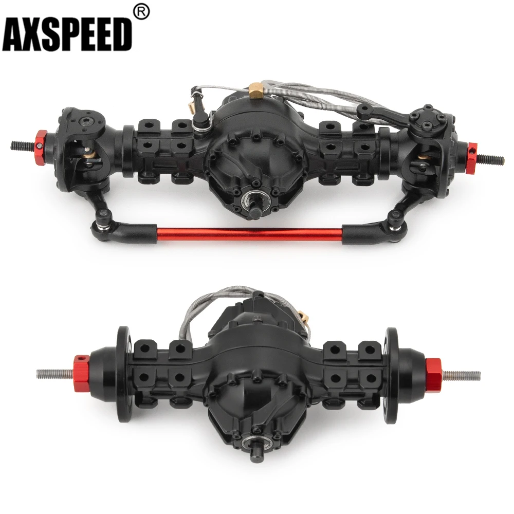 

AXSPEED RC Car Metal Front & Rear Axle Differential Built-in Steel Gear For 1/14 Tamiya Tractor Trailer Truck Upgrade Parts