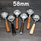 58 мм Нержавеющаясталь Кофе рукоятка устройства без внутренней подошвы, Кофе фильтр портафильтр деревянный E61 эспрессо Кофе инструменты для EXPOBAR